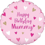 Oaktree Happy Birthday Mummy Holographic Foil Balloon