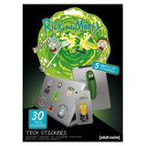 Rick And Morty Tech Stickers (Pack of 30)