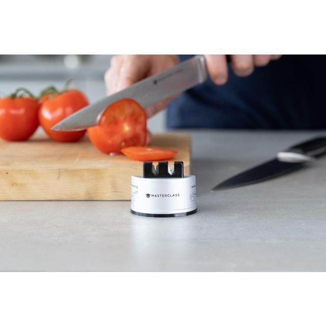 MasterClass Smart Sharp Dual Knife Sharpener Silver Gift boxed
