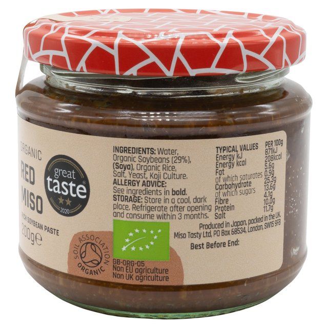 Miso Tasty Organic Red Aka Miso Cooking Paste 200g