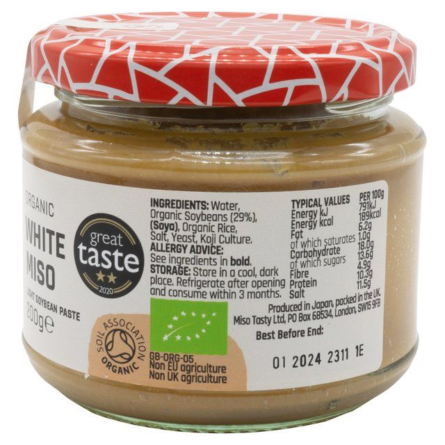 Miso Tasty Organic Shiro White Miso Cooking Paste 200g