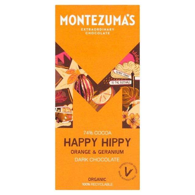 Montezuma's Happy Hippy Orange & Geranium 90g