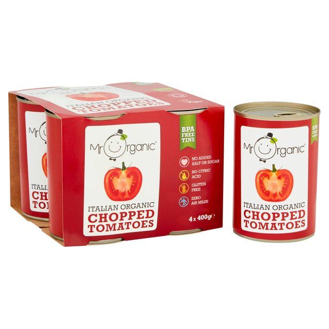 Mr Organic Italian Chopped Tomatoes 4 x 400g
