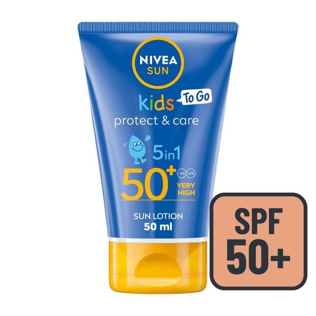 NIVEA SUN Kids Protect & Care SPF 50+ Sun Cream Pocket Size 50ml