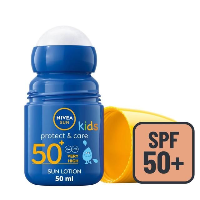 NIVEA SUN Kids Protect & Care SPF 50+ Sun Lotion Roll On 50ml