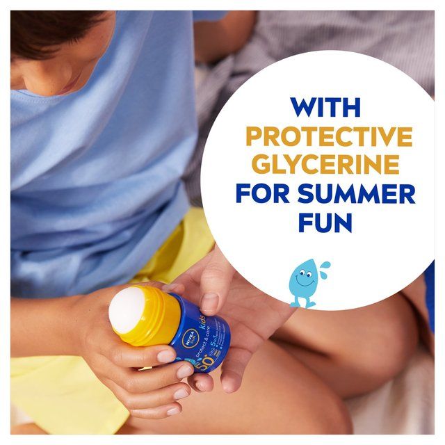 NIVEA SUN Kids Protect & Care SPF 50+ Sun Lotion Roll On 50ml