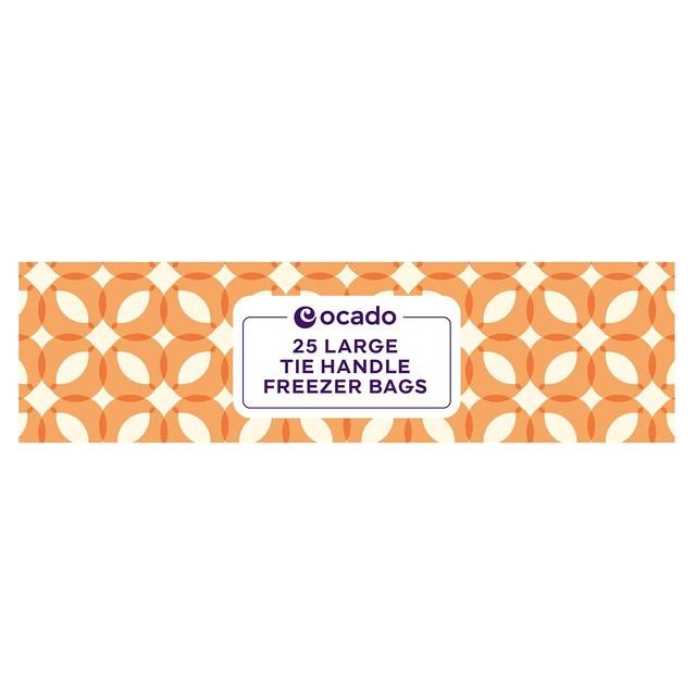 Ocado Large Tie Handle Freezer Bags 25 per pack