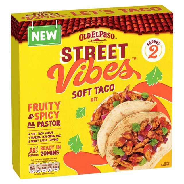 Old El Paso Street Vibes Taco Kit Al Pastor 6 x 257g
