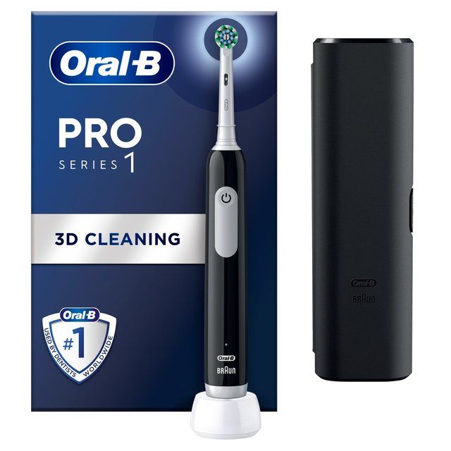 Oral-B Pro 1 Cross Action Black (+Travel Case)