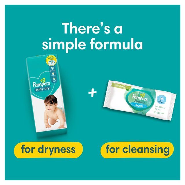 Pampers Baby-Dry Nappies Size 4 (9-14kg) Essential Pack 44 per pack