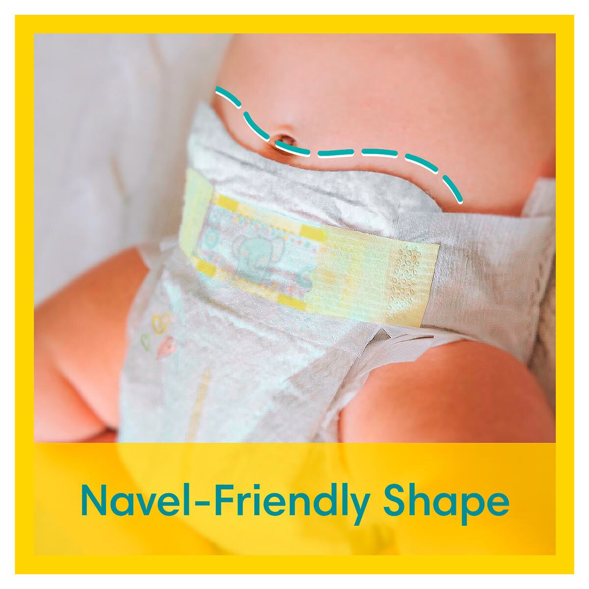 Pampers New Baby Nappies Size 1, 80 Jumbo+ Pack