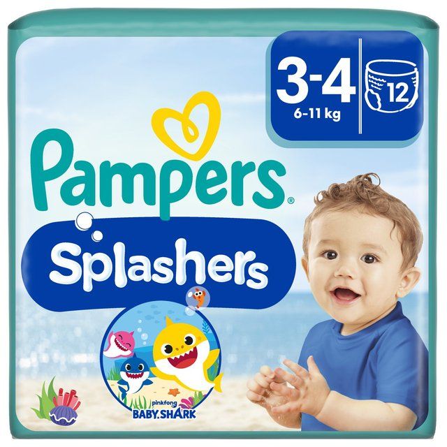 Pampers Splashers Swim Nappies Size 3-4 (6-11kg) 12 per pack