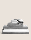 Pure Cotton Striped Textured Towel