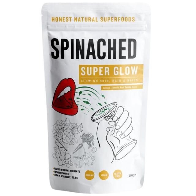 Spinached Organic Super Glow Skin Hair & Nails Superfood Supplement Powder 200g