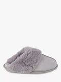 totes Real Suede with Fur Cuff Slippers - McGrocer