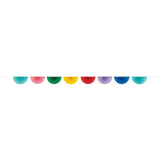 Colourful Scalloped Paper Fan Garland - McGrocer