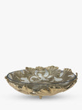Culinary Concepts Ginkgo Leaf Decorative Bowl 33Cm Gold Clear