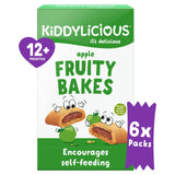 Kiddylicious Apple Fruity Bakes Baby Snacks Multi   6 x 22g