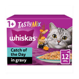 Whiskas 1+ Tasty Mix Catch of the Day Adult Wet Cat Food Pouches in Gravy