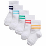 M&S Girls Cotton Baby Socks, 12-24 Months, White