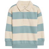 M&S Striped Rugby Sweatshirt, 5-6 Years, Blue