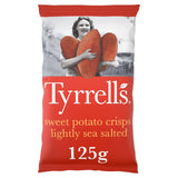 Tyrrells Lightly Sea Salted Sweet Potato Sharing Crisps   125g