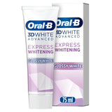 Oral B 3D White Express Whitening Gloss toothpaste   75ml