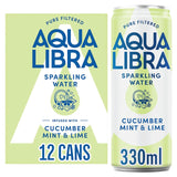 Aqua Libra Cucumber Mint & Lime Infused Sparkling Water   12 x 330ml