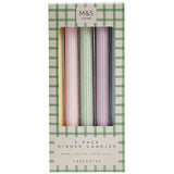 M&S Ridged Dinner Candles, Pastel