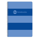 Nuco Nu Stripes A4 Notebook, Blue, 160 pages