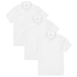 M&S Girls Slim Fit Easy Iron School Blouses, 8-9 Years, White