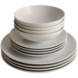 M&S Maxim Coupe Dinner Set, White
