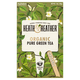 Heath & Heather Organic Pure Green Tea   20 per pack