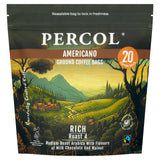 Percol Americano Fairtrade Coffee Bags 20 Pack   160g