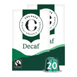 CRU Kafe Organic Fairtrade Decaf Pods 20s