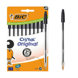 BIC Cristal Original Ballpoint Pens Black Box of 10