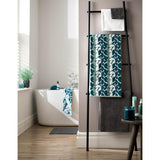 Habitat Blue Geometric Towel