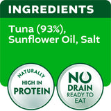 John West No Drain Fridge Pot Tuna Steak with a Little Sunflower Oil 110g