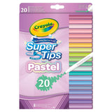 Crayola Pack of 20 Supertips Pastel