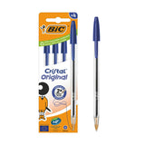 BIC Cristal Blue Ballpoint 4 Pack