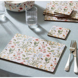 Sainsbury's Home Bee Floral Corkback Set of 4 Coasters