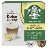 Starbucks by Nescafé Dolce Gusto Vanilla Macchiato Coffee Pods 6 Drinks, x12