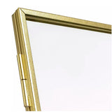 Habitat Skinny Metal Easel Picture Frame - Gold - 21x17cm