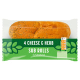 Sainsbury's Cheese & Herb Sub Rolls x4