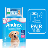 Andrex Complete Clean Toilet Rolls x4