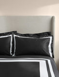 2 Pack Pure Cotton Double Border Pillowcases
