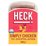 Heck Simply Chicken Gluten Free Chipolata Sausages x10 340g