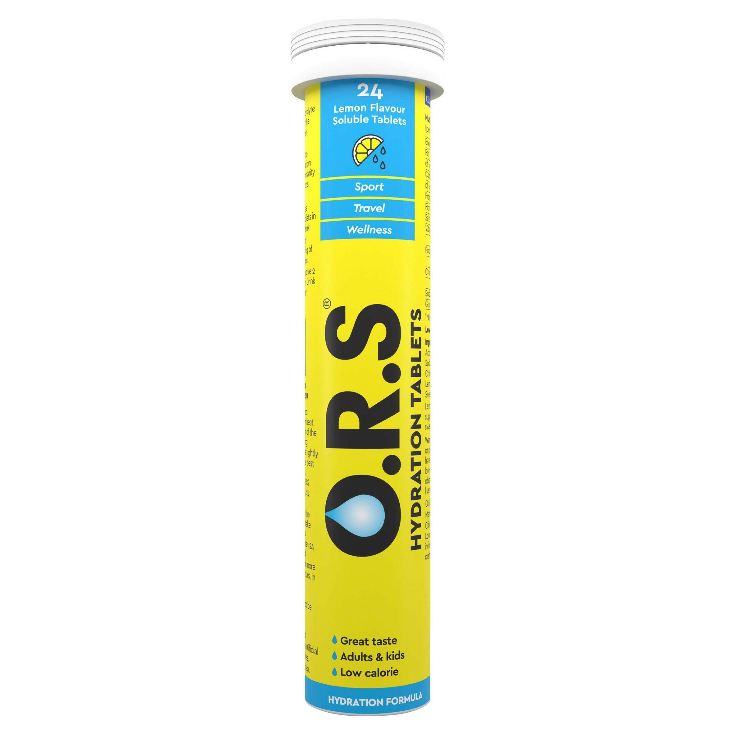 ORS Hydration Lemon Flavour Soluble Tablets x24 GOODS Sainsburys   