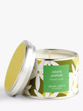 John Lewis White Jasmine Tin Scented Candle, 225g - McGrocer