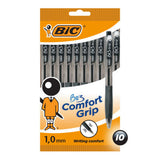 Bic BU3 Grip Ball Pens Black 10pk